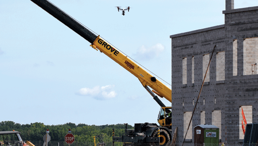 Right Stuff Drones uses drones to help customers inspect structures, monitor project progress measure stockpiles, build virtual 3D models, and so much more.